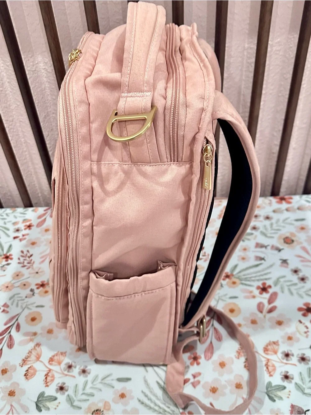 JUJUBE ‘BE RIGHT BACK’ DIAPER BAG BACKPACK PINK BLUSH CHROMATICS
